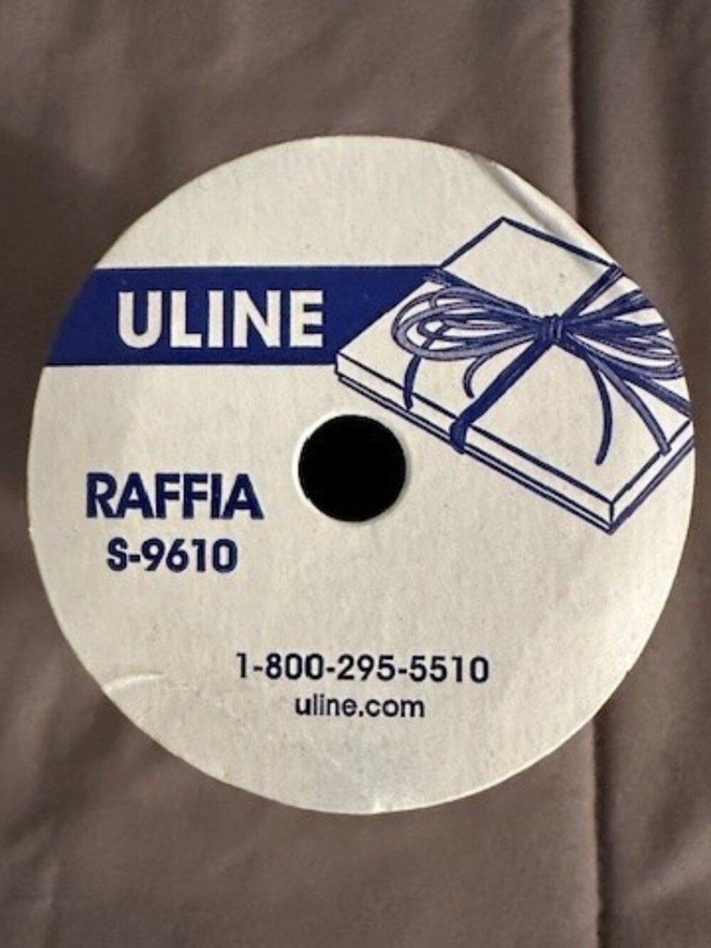 NEW Uline Raffia S-9610, matte yellow, Model: S-9610Y, Roll Size: 1/4" x 100 yds